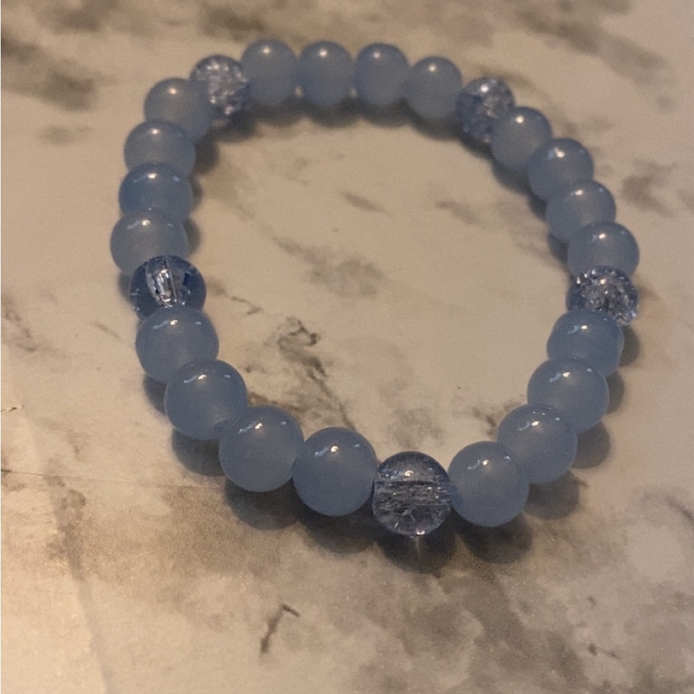 Blue Beaded Bracelet